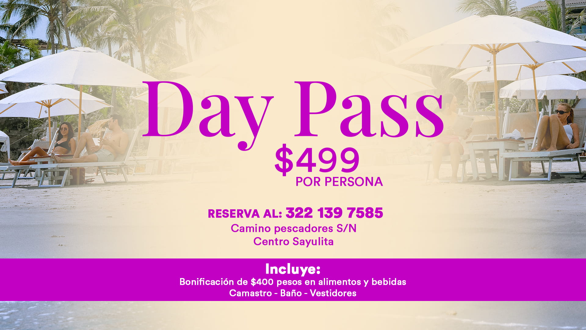 RESERVA TU DAY PASS
